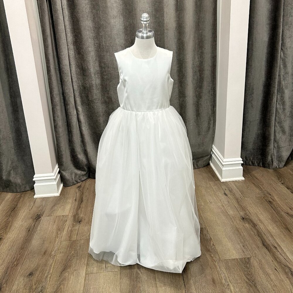 Dessy Flower Girl Style FL4030 Size 10 in White